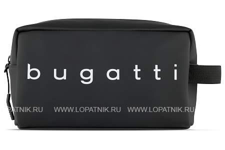 несессер bugatti rina, чёрный, переработанный полиуретан, 26х12,5х14 см, 3 л 49430101 BUGATTI