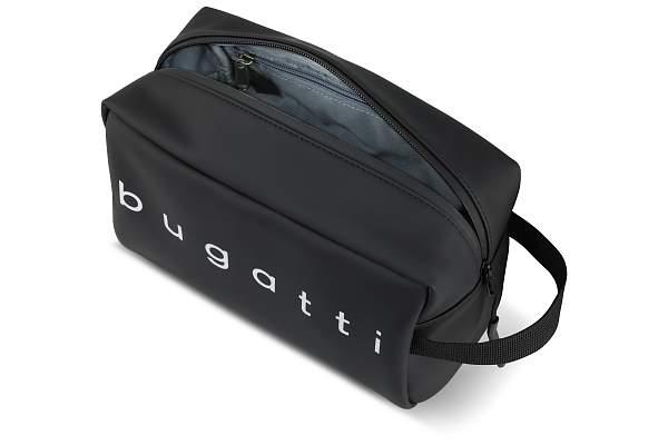 Несессер BUGATTI Rina, чёрный, переработанный полиуретан, 26х12,5х14 см, 3 л 49430101 BUGATTI, Артикул: 49430101 фото №1