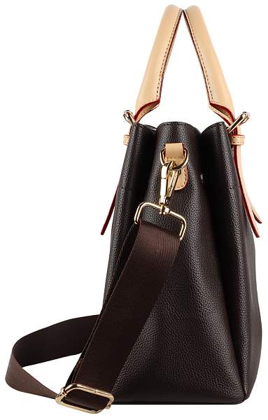 Сумка женская BUGATTI Ella, тёмно-коричневая, полиуретан, 27х12х23,5 см 49362002 BUGATTI, Артикул: 49362002 фото №1