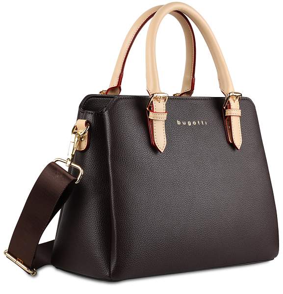 Сумка женская BUGATTI Ella, тёмно-коричневая, полиуретан, 30х12х23 см 49362302 BUGATTI, Артикул: 49362302 фото №1