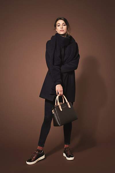 Сумка женская BUGATTI Ella, тёмно-коричневая, полиуретан, 30х12х23 см 49362302 BUGATTI, Артикул: 49362302 фото №1