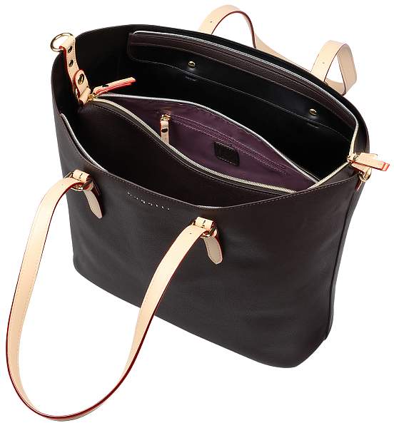 Сумка-шоппер BUGATTI Ella, тёмно-коричневая, полиуретан, 47,5х12х32 см 49362502 BUGATTI, Артикул: 49362502 фото №1