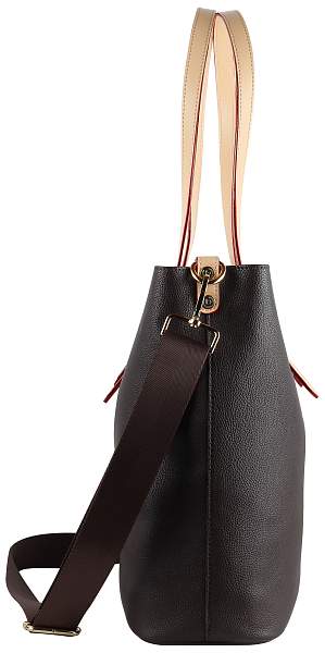 Сумка-шоппер BUGATTI Ella, тёмно-коричневая, полиуретан, 47,5х12х32 см 49362502 BUGATTI, Артикул: 49362502 фото №1