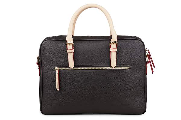 Портфель женский BUGATTI Ella 15'', тёмно-коричневый, полиуретан, 38х6х27,5 см 49662602 BUGATTI, Артикул: 49662602 фото №1