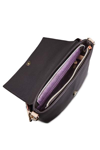 Сумка наплечная женская BUGATTI Ella, тёмно-коричневая, полиуретан, 27х9х20,5 см 49662802 BUGATTI, Артикул: 49662802 фото №1