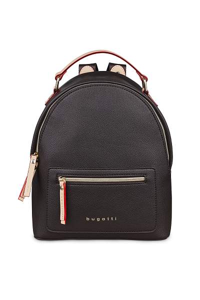 Рюкзак женский BUGATTI Ella, тёмно-коричневый, полиуретан, 24х11,5х28 см 49663002 BUGATTI, Артикул: 49663002 фото №1
