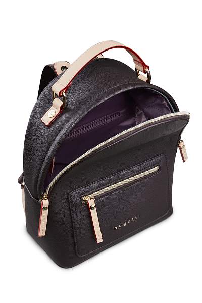 Рюкзак женский BUGATTI Ella, тёмно-коричневый, полиуретан, 24х11,5х28 см 49663002 BUGATTI, Артикул: 49663002 фото №1