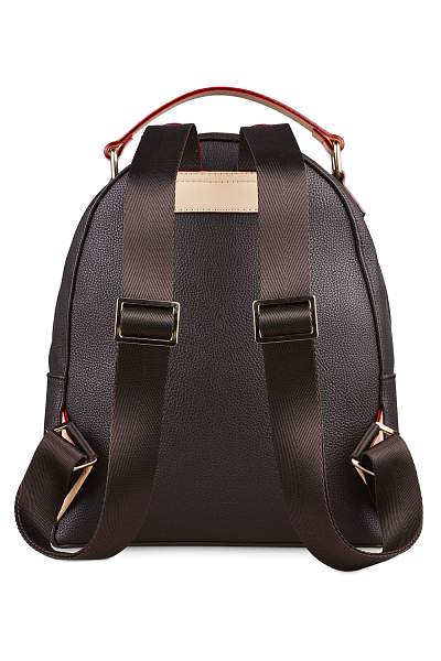 Рюкзак женский BUGATTI Ella, тёмно-коричневый, полиуретан, 24х11,5х28 см 49663002 BUGATTI, Артикул: 49663002 фото №1