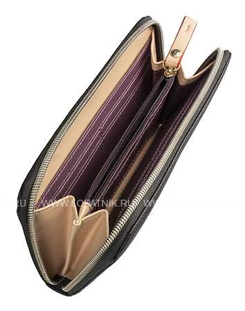 кошелёк женский bugatti ella, тёмно-коричневый, полиуретан, 19х2х10 см 49663102 BUGATTI