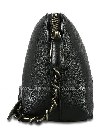 сумка наплечная женская bugatti passione, чёрная, полиуретан, 23х8х17,5 см 49253701 BUGATTI
