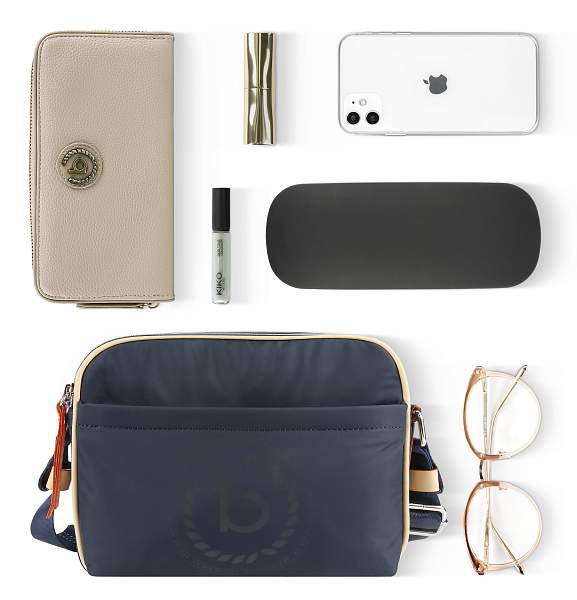 Сумка кросс-боди женская BUGATTI Lido, синяя, полиэстер, 24х9х17 см, 3,6 л 49360423 BUGATTI, Артикул: 49360423 фото №1