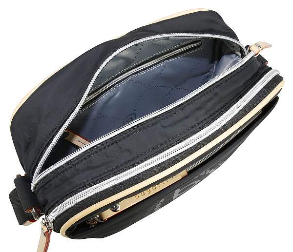 Сумка кросс-боди женская BUGATTI Lido, чёрная, полиэстер, 24х9х17 см, 3,6 л 49360401 BUGATTI, Артикул: 49360401 фото №1