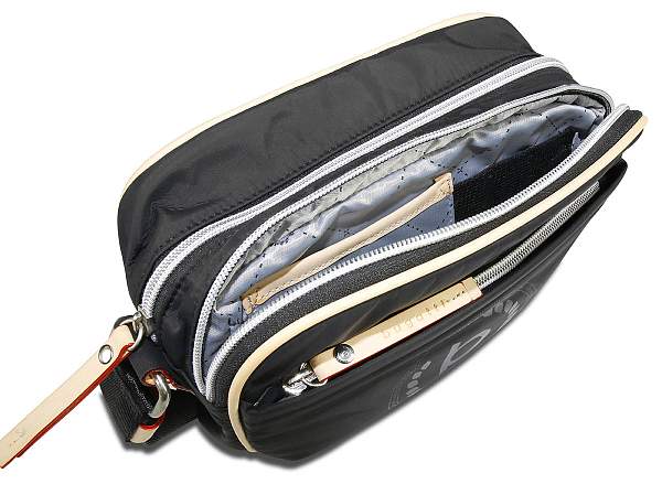 Сумка кросс-боди женская BUGATTI Lido, чёрная, полиэстер, 24х9х17 см, 3,6 л 49360401 BUGATTI, Артикул: 49360401 фото №1