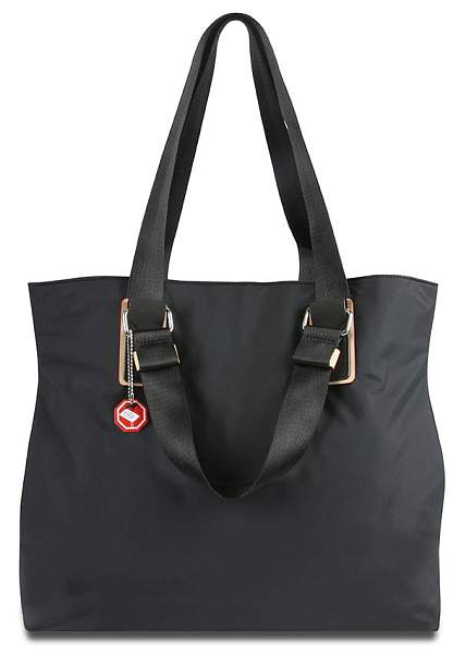 Сумка-тоут женская BUGATTI Lido, чёрная, полиэстер, 40х17,5х34,5 см, 22 л 49361501 BUGATTI, Артикул: 49361501 фото №1
