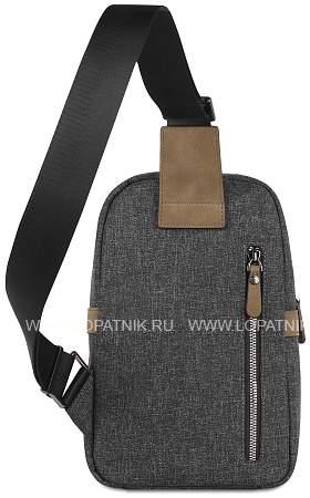 рюкзак с одним плечевым ремнем bugatti luce, серый, полиэстер, 17х6х27 см 49650149 BUGATTI