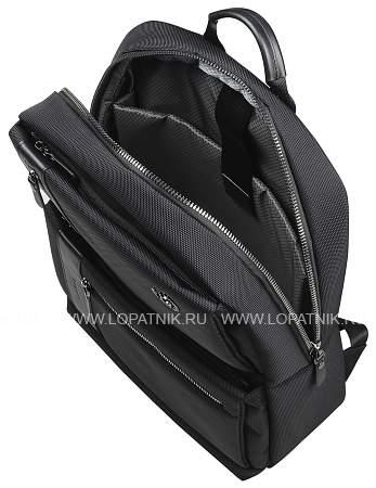 рюкзак мужской bugatti nero 16'', чёрный, нейлон 1680d/кожа, 29,5х14х44 см 49640001 BUGATTI