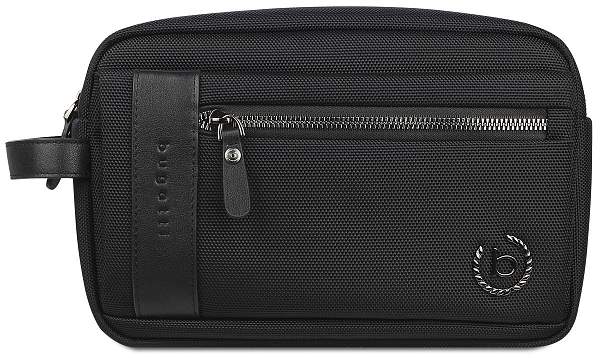 Несессер мужской BUGATTI Nero, чёрный, нейлон 1680D/кожа, 24х7,5х16 см 49640401 BUGATTI, Артикул: 49640401 фото №1