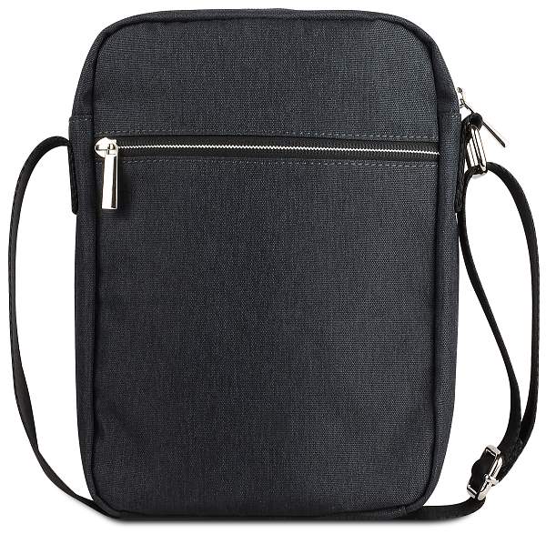 Сумка наплечная мужская BUGATTI Sera, антрацитовая, полиэстер, 21х6х26,5 см 49630113 BUGATTI, Артикул: 49630113 фото №1