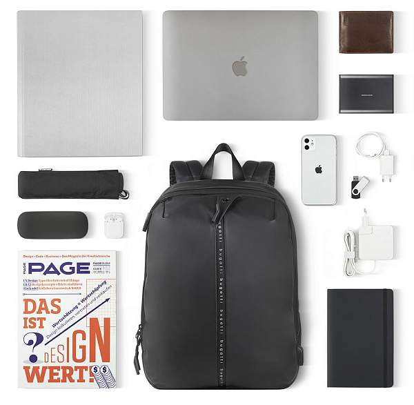 Рюкзак BUGATTI Blanc 15'', чёрный, тарпаулин/полиэстер, 32х15,5х45 см 49660001 BUGATTI, Артикул: 49660001 фото №1