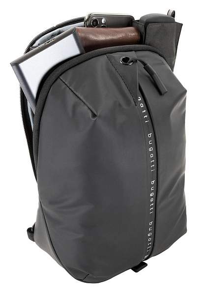 Рюкзак с одним плечевым ремнем BUGATTI Blanc, чёрный, тарпаулин/полиэстер, 18х9х30 см 49660101 BUGATTI, Артикул: 49660101 фото №1