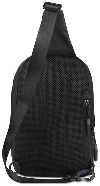 Рюкзак с одним плечевым ремнем BUGATTI Blanc, чёрный, тарпаулин/полиэстер, 18х9х30 см 49660101 BUGATTI, Артикул: 49660101 фото №1