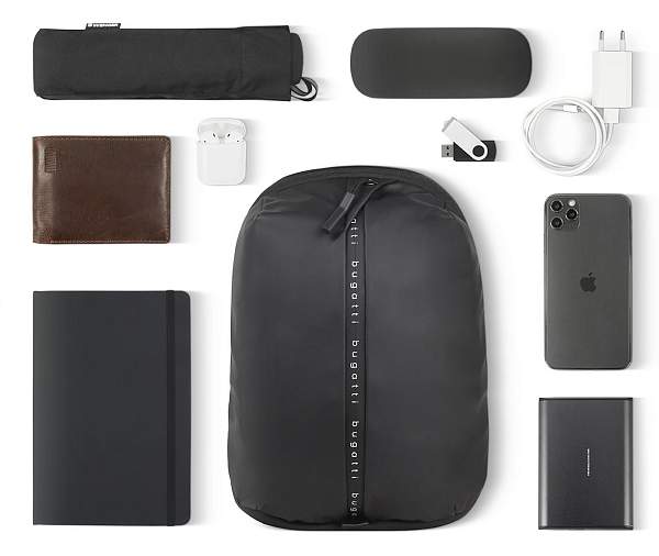 Рюкзак с одним плечевым ремнем BUGATTI Blanc, чёрный, тарпаулин/полиэстер, 18х9х30 см 49660101 BUGATTI, Артикул: 49660101 фото №1