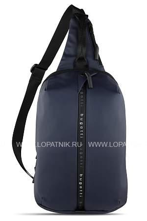 рюкзак с одним плечевым ремнем bugatti blanc, синий, тарпаулин/полиэстер, 18х9х30 см 49660105 BUGATTI