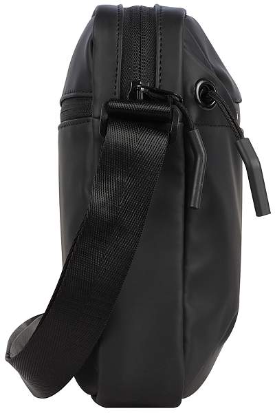 Сумка наплечная BUGATTI Blanc, чёрная, тарпаулин/полиэстер, 17х4,5х21 см 49660201 BUGATTI, Артикул: 49660201 фото №1