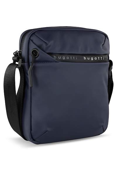 Сумка наплечная BUGATTI Blanc, синяя, тарпаулин/полиэстер, 17х4,5х21 см 49660205 BUGATTI, Артикул: 49660205 фото №1