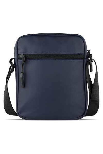 Сумка наплечная BUGATTI Blanc, синяя, тарпаулин/полиэстер, 17х4,5х21 см 49660205 BUGATTI, Артикул: 49660205 фото №1