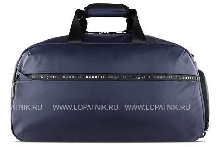 сумка спортивная bugatti blanc, синяя, тарпаулин/полиэстер, 52х26х27,5 см 49660305 BUGATTI