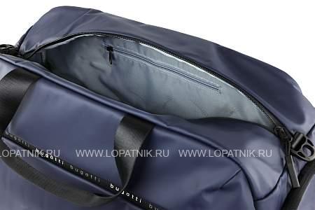 сумка спортивная bugatti blanc, синяя, тарпаулин/полиэстер, 52х26х27,5 см 49660305 BUGATTI