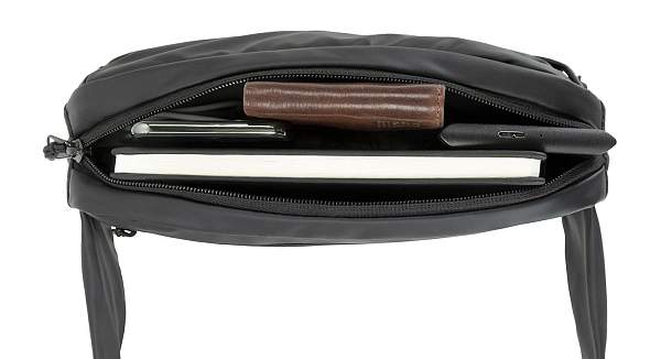 Сумка на пояс BUGATTI Blanc, чёрная, тарпаулин/полиэстер, 26х5,5х13,5 см 49660401 BUGATTI, Артикул: 49660401 фото №1