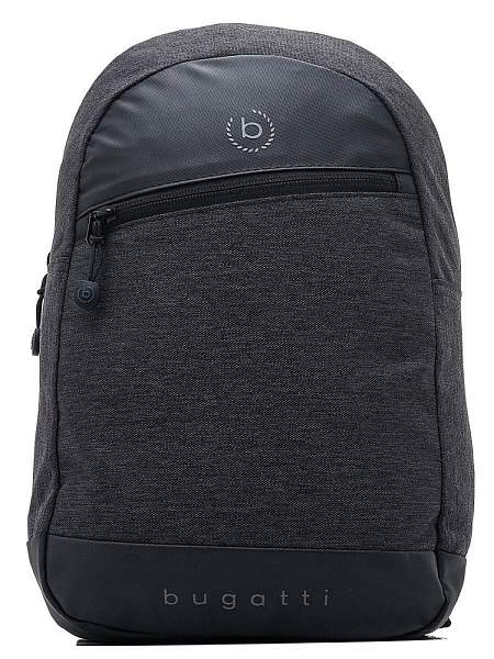 Рюкзак с одним плечевым ремнем BUGATTI Universum, графитовый, полиэстер меланж/тарпаулин, 23х9х35 см 49393101 BUGATTI, Артикул: 49393101 фото №1