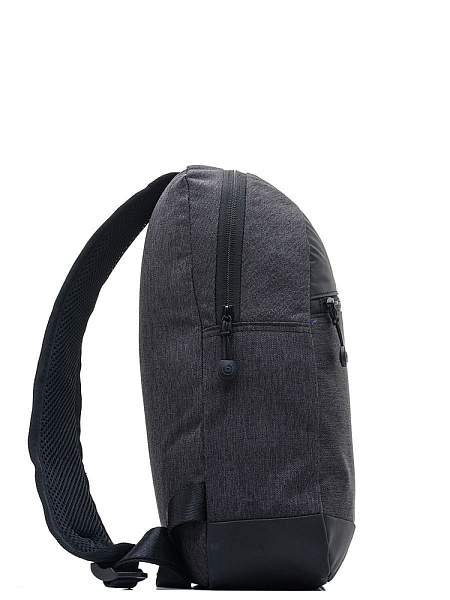 Рюкзак с одним плечевым ремнем BUGATTI Universum, графитовый, полиэстер меланж/тарпаулин, 23х9х35 см 49393101 BUGATTI, Артикул: 49393101 фото №1