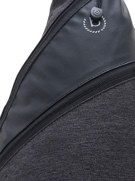 Рюкзак с одним плечевым ремнем BUGATTI Universum, графитовы, полиэстер меланж/тарпаулин, 23х14х42 см 49393301 BUGATTI, Артикул: 49393301 фото №1