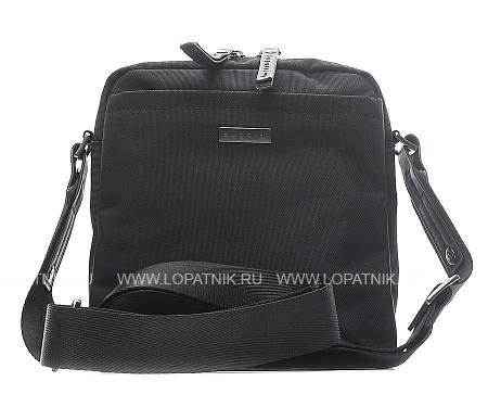 сумка кросс-боди bugatti contratempo, чёрная, нейлон, 19,5х9х20 см, 2,5 л 49824701 BUGATTI