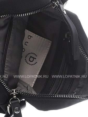 сумка кросс-боди bugatti contratempo, чёрная, нейлон, 19,5х9х20 см, 2,5 л 49824701 BUGATTI