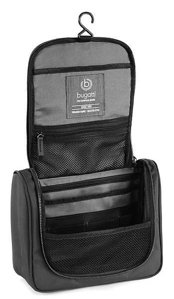 Несессер дорожный BUGATTI Contratempo, чёрный, нейлон, 26,5х10х20 см, 4 л 49838601 BUGATTI, Артикул: 49838601 фото №1