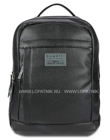 рюкзак bugatti moto d 15'', чёрный, полиуретан, 32х13х43 см, 16 л 49836001 BUGATTI