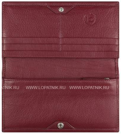 кошелёк женский bugatti lady top, красный, натуральная воловья кожа, 19,5х2х10 см 49610016 BUGATTI