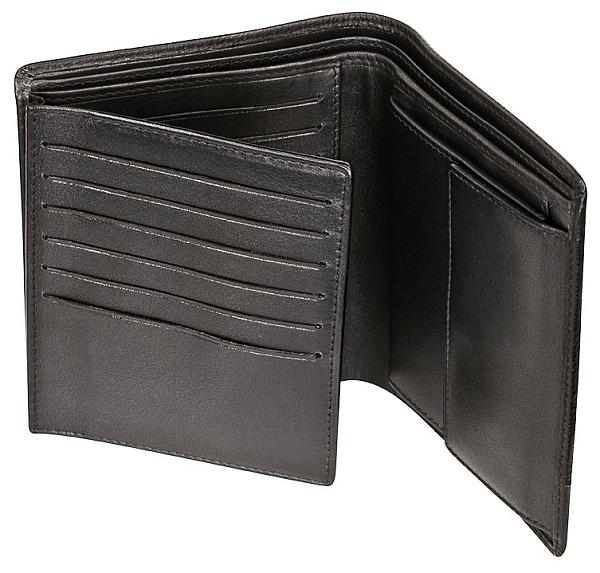 Портмоне BUGATTI Atlanta, чёрное, натуральная воловья кожа, 10,5х2х12,5 см 49320401 BUGATTI, Артикул: 49320401 фото №1