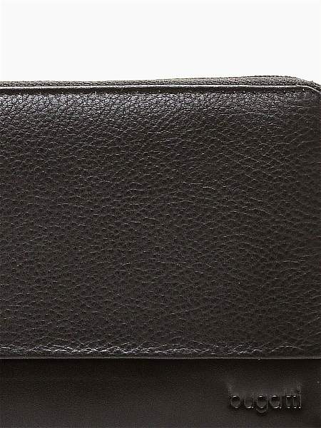 Кошелёк BUGATTI Atlanta, на молнии, чёрный, натуральная воловья кожа, 19,5х2,5х10,5 см 49320801 BUGATTI, Артикул: 49320801 фото №1