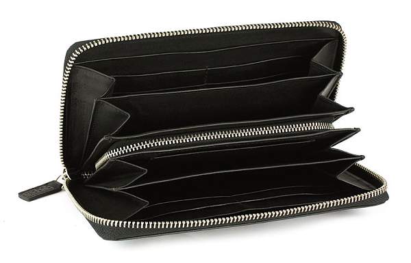 Кошелёк BUGATTI Atlanta, на молнии, чёрный, натуральная воловья кожа, 19,5х2,5х10,5 см 49320801 BUGATTI, Артикул: 49320801 фото №1