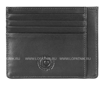 портмоне для кредитных карт bugatti primo, чёрное, натуральная воловья кожа, 11,5х0,5х9 см 49108601 BUGATTI