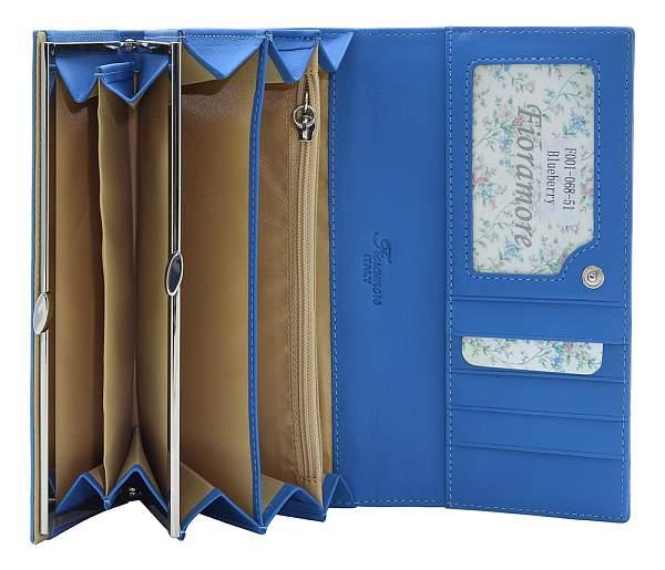 Кошелёк f001-068-51 fioramore синий FIORAMORE, Артикул: F001-068-51 фото №1