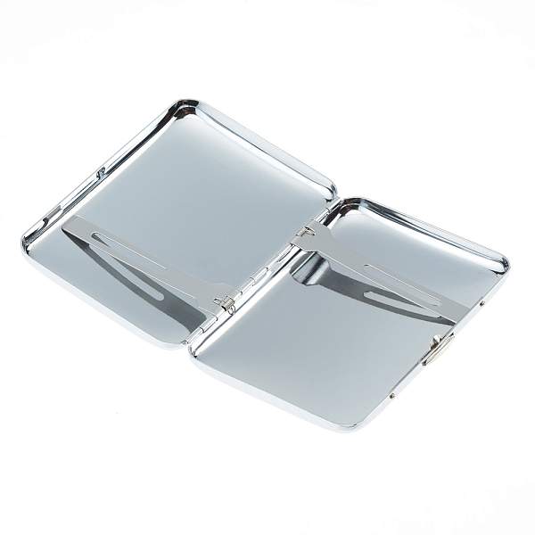 Портсигар S.Quire, нержавеющая сталь, серебристый, 9,4х7,1х2,0 см M21S-MC S.QUIRE, Артикул: M21S-MC фото №1