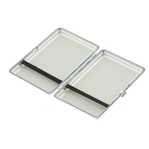 Портсигар S.Quire, нержавеющая сталь, искуственная кожа, бежевый, 7,4х11,5х1,8 см LSO21-115LBg-RB S.QUIRE, Артикул: LSO21-115LBg-RB фото №1