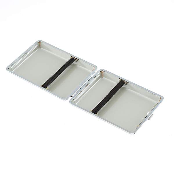 Портсигар S.Quire, нержавеющая сталь, искуственная кожа, красный, 7,4х9,5х1,8 см NSO21-95R-RB S.QUIRE, Артикул: NSO21-95R-RB фото №1