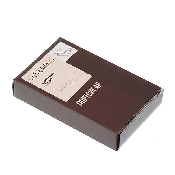 Портсигар S.Quire, нержавеющая сталь, искуственная кожа, тёмно-зелёный, 7,4х11,5х1,8 см LSO21-115DGr-RB S.QUIRE, Артикул: LSO21-115DGr-RB фото №1